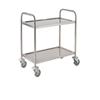 Genware 2 Tier Stainless Steel Trolley