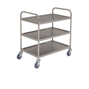 Genware 3 Tier Stainless Steel Trolley