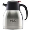 Milk Inscribed Vaccum Push Button Jug S/S