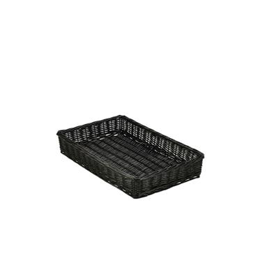 Wicker Display Basket Black 46x30x8cm