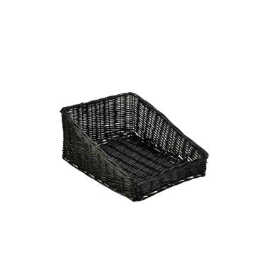 Wicker Dispisplay Basket Black 46x36x20cm