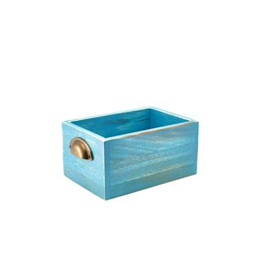GenWare Blue Wash Acacia Wood Display Drawer