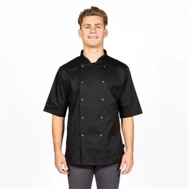 Dennys Chef Jacket Short Sleeve Black