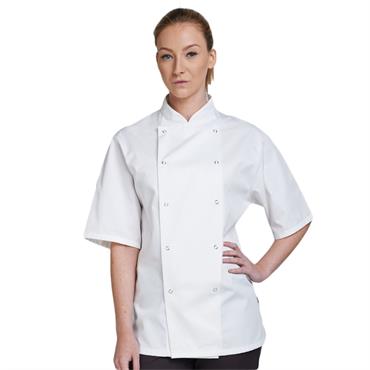 Dennys Chef Jacket Short Sleeve White