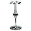 Rotary 6 Bottle Optic Stand Chrome