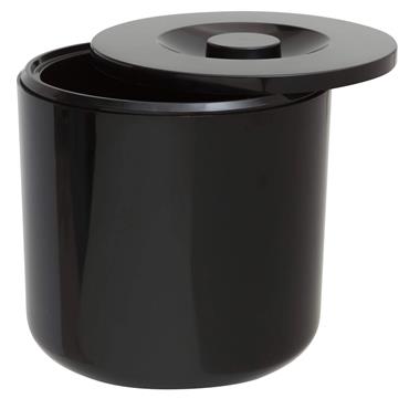 Ice Bucket Black Round 2.5 Litre