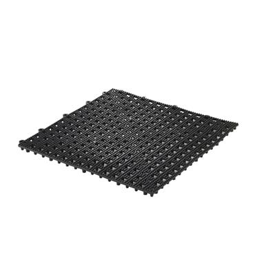 Bar Shelf Tile Mat Black 13"x13"