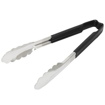 Vollrath 9.5'' Black Kooltouch Handle Tongs