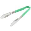 Vollrath 9.5'' Green Kooltouch Handle Tongs
