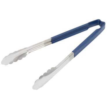 Vollrath 12'' Blue Kooltouch Handle Tongs