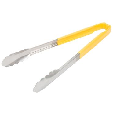 Vollrath 12'' Yellow Kooltouch Handle Tongs