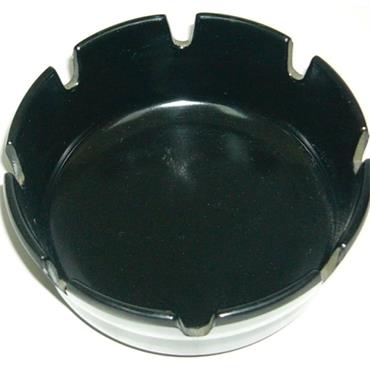 Ashtray Black Round 10cm Melamine