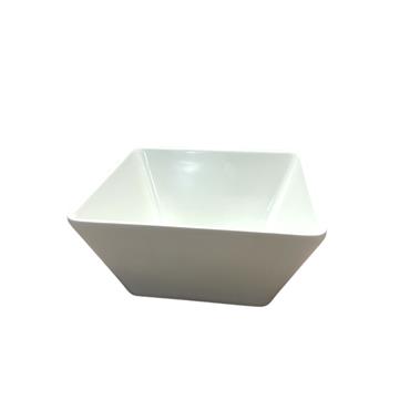 Melamine Deep Square Bowl White 18cm x 18cm