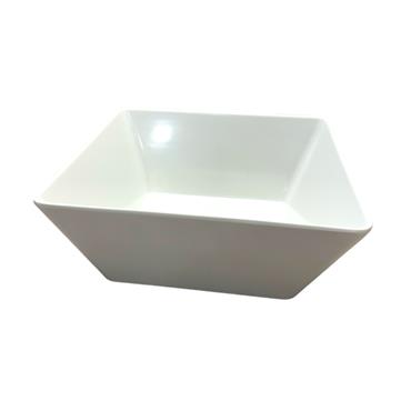 Melamine Deep Square Bowl White 24cm x 24cm