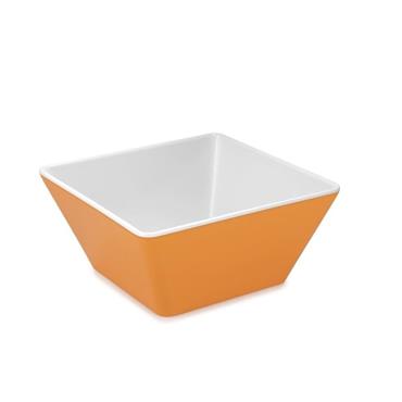 Melamine Deep Square Bowl Yellow 18cm x 18cm