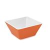 Melamine Deep Square Bowl Orange 18cm x 18cm