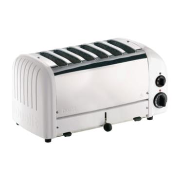 Dualit 6 Slot Commercial Toaster White 60146