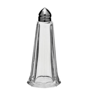 Lighthouse Glass Salt Pot Stainless Steel Top