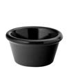 Ramekin Black Plastic 2oz
