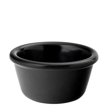 Ramekin Black Plastic 1.5oz