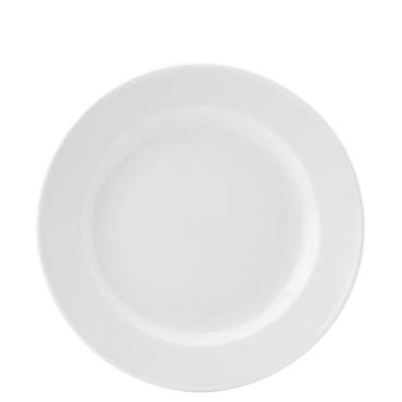 Pure White Wide Rim Plate 6.75"(Box 6)