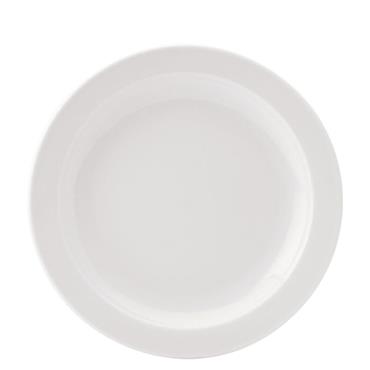 Pure White Narrow Rim Plate 8" (Box 6)