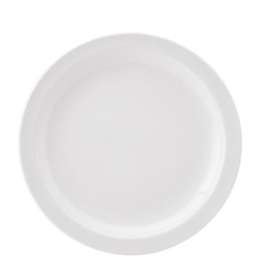 Pure White Narrow Rim Plate 10.75" (Box 6)