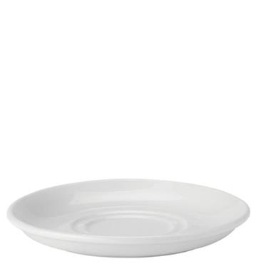 Pure White Double Well Saucer 15cm (Box 6)