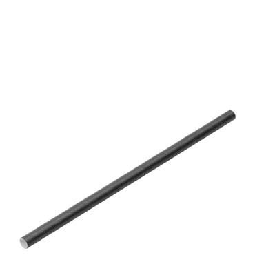 Straw Cocktail Paper Black 5.5'' (Pack 250)