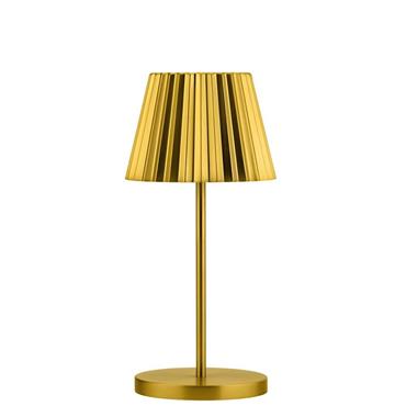Dominica LED Cordless Lamp 26cm Brushed Gold