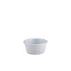 Ramekin 1oz Fluted White Melamine Plastic