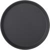 Non Slip Round Black Bar Tray 16"