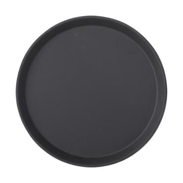 Non Slip Round Black Bar Tray 11"