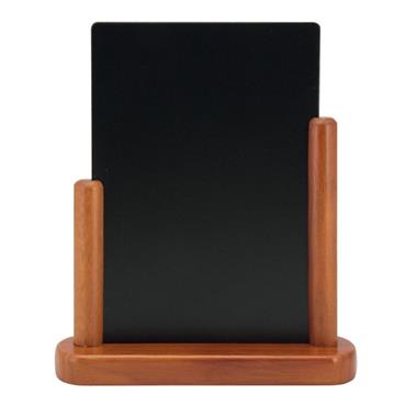 Securit Elegant Med Mahogany Table Chalkboard