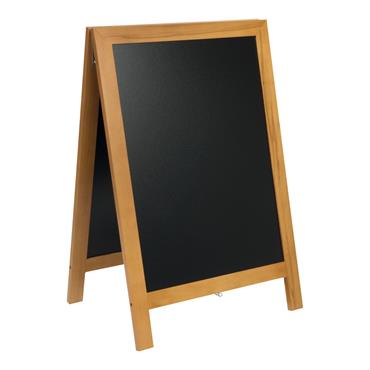 Securit Duplo Teak Sandwich Chalkboard