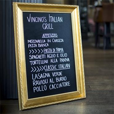 Securit Classic Gold Frame Chalkboard 85x65cm