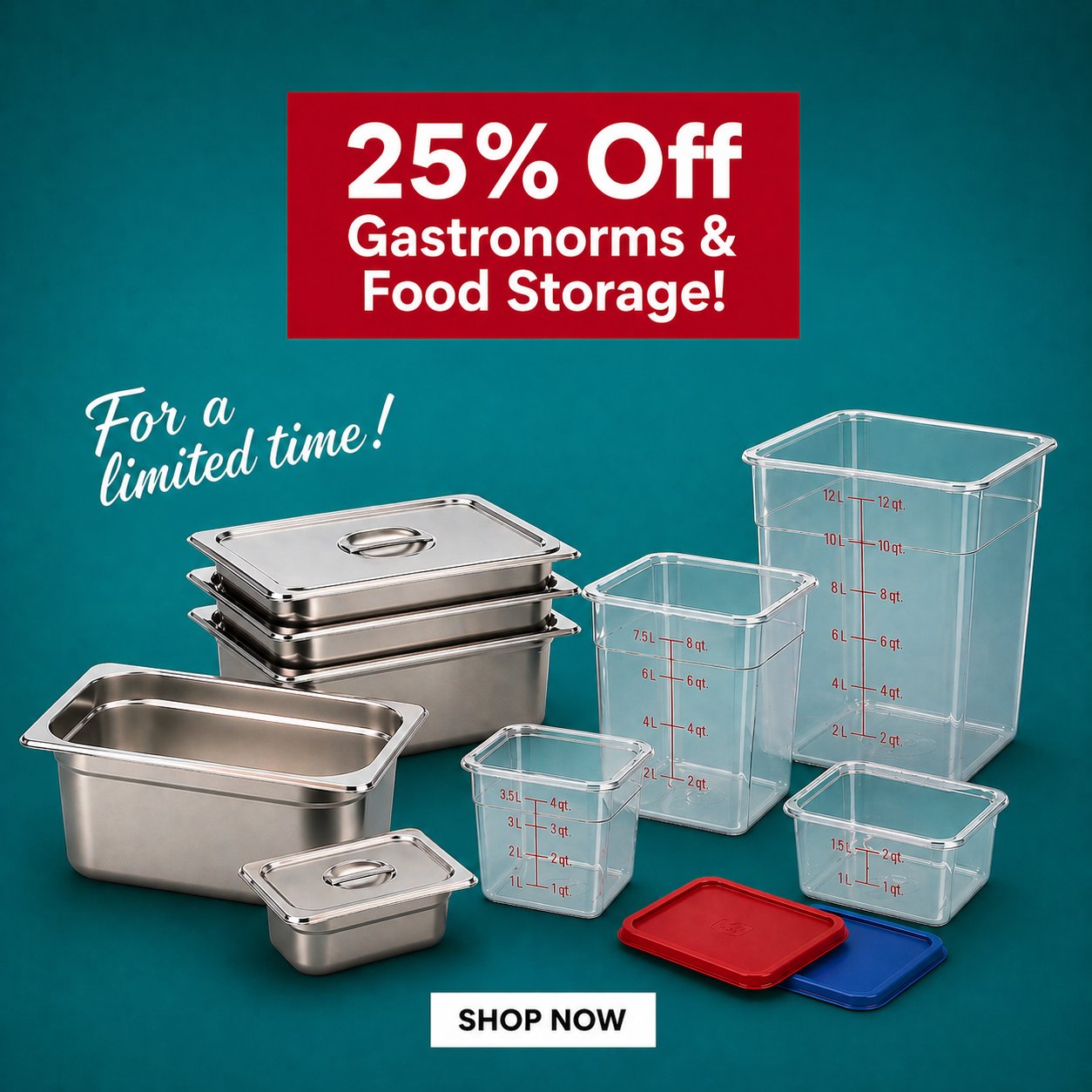 25% Off Gastronorms & Food Storage