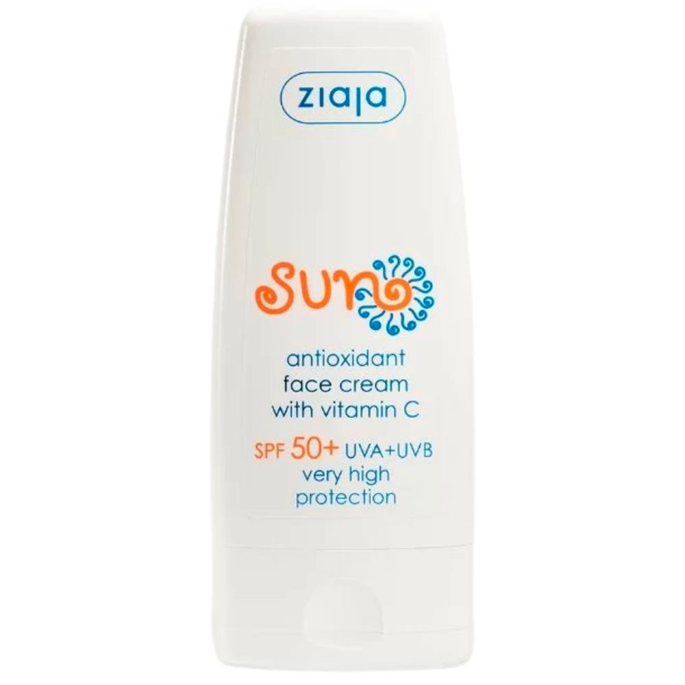 Ziaja Vegan Sun SPF 50 Antioxidant Face Cream With Vitamin C 50ml
