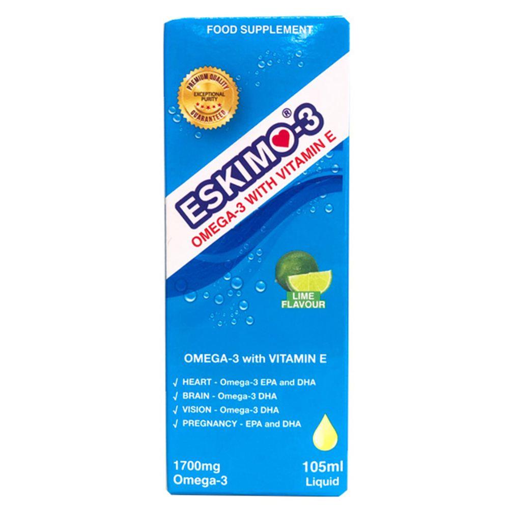 Omega3 With Vitamin E Lime Flavour Liquid 105ml Strauts Pharmacy