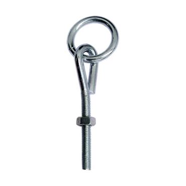 25532 F.F. Group Ring Attached To U-Head Long Screw Galvanized 1/4