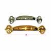 25601 F.F. Group Brass Handles D Type Chrome 154mm