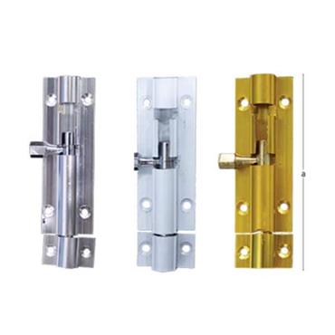 25628 F.F. Group Aluminium Barrel Bolt With Screws Yellow 2 12Pcs