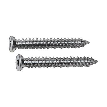 25881 F.F. Group Flat Head -Torx Concrete Screws Yellow Zinc Cr3+, M7.5 x 92 100Pcs