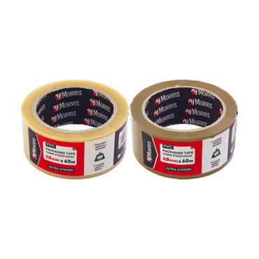 26052 Morris Packing tape brown, low noise pvc, 38mm x 60m