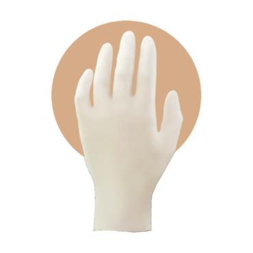 27144 F.F. Group Disposable Latex Gloves Lightly Powdered (100Pcs), Xl