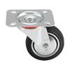 27528 F.F. Group Industrial Black Caster, Swivel 125mm