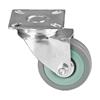 27548 F.F. Group Grey Rubber Caster,Swivel 75mm