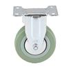 27556 F.F. Group Grey Rubber Caster,Fixed 100mm