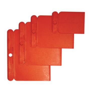 27558 Morris Surface plastic scrapers set 4pcs red