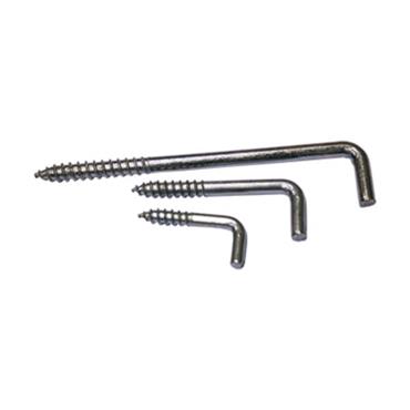 28395 F.F. Group Galvanized Square Hook Screw 20 x 70mm (100Pcs)